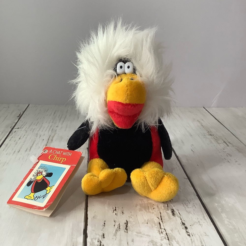 Vintage A Chat With Chirp The Bird Beanbag Plush Stuffed Animal Toy Giftco 1997